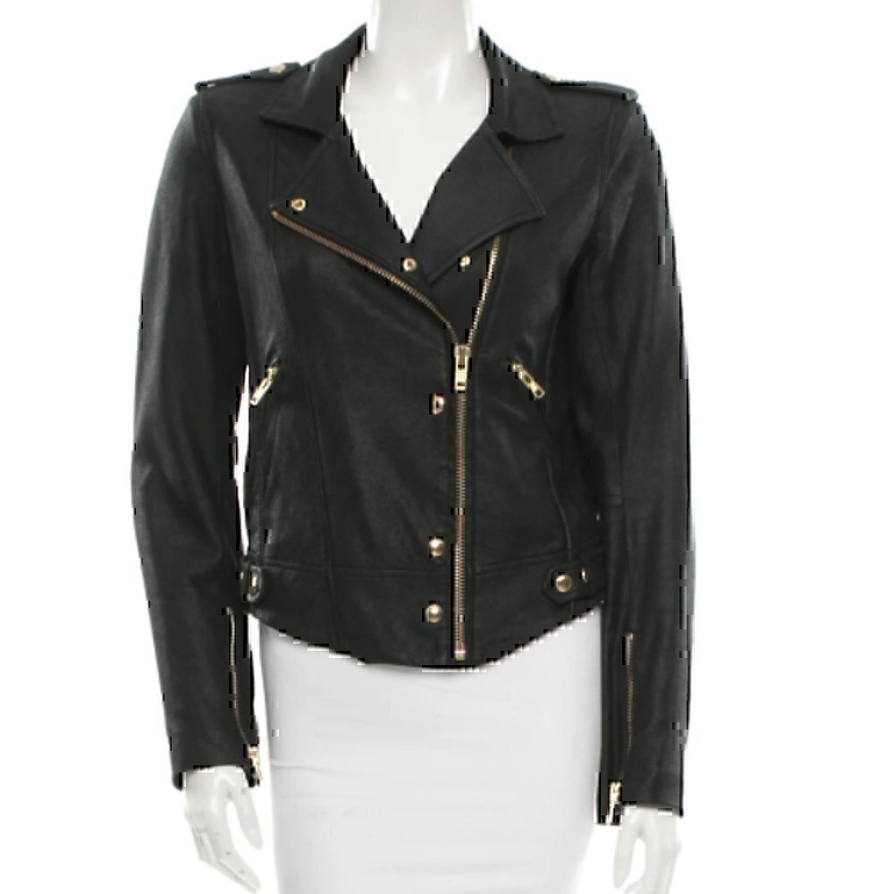 IRO Leather Jacket Size: M Size 2